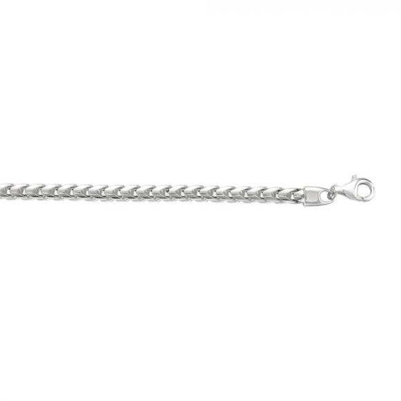 Sterling Silver 4.80mm Round Franco Bracelet